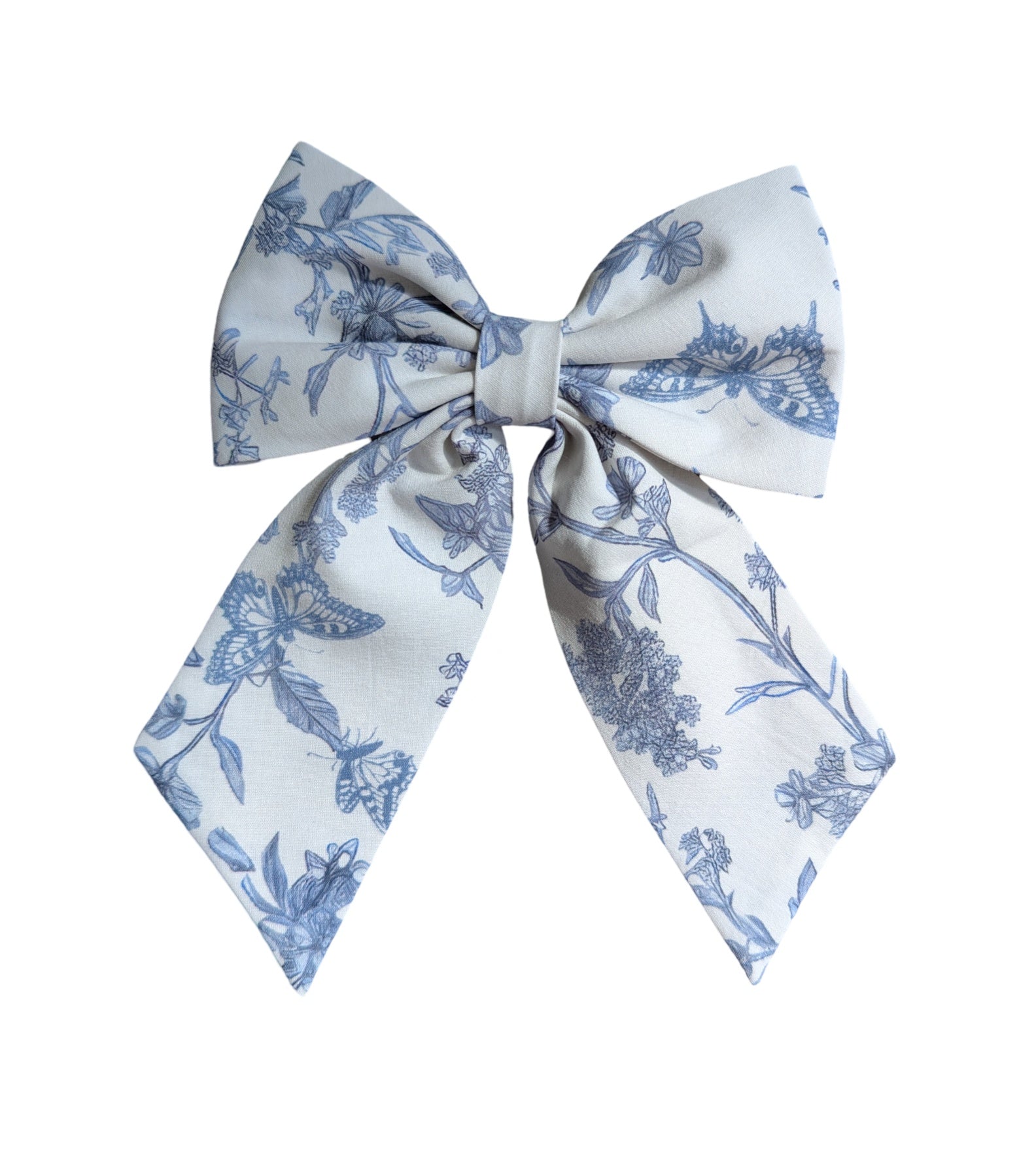 Pretty Women's Bows in Blue Toile Butterfly