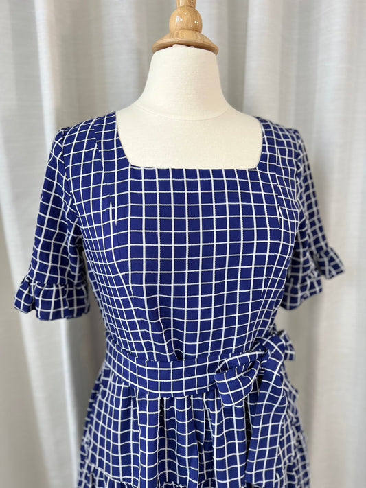 E4: Everyday Dress in Navy Blue (No nursing zippers), size XS, S, XXL