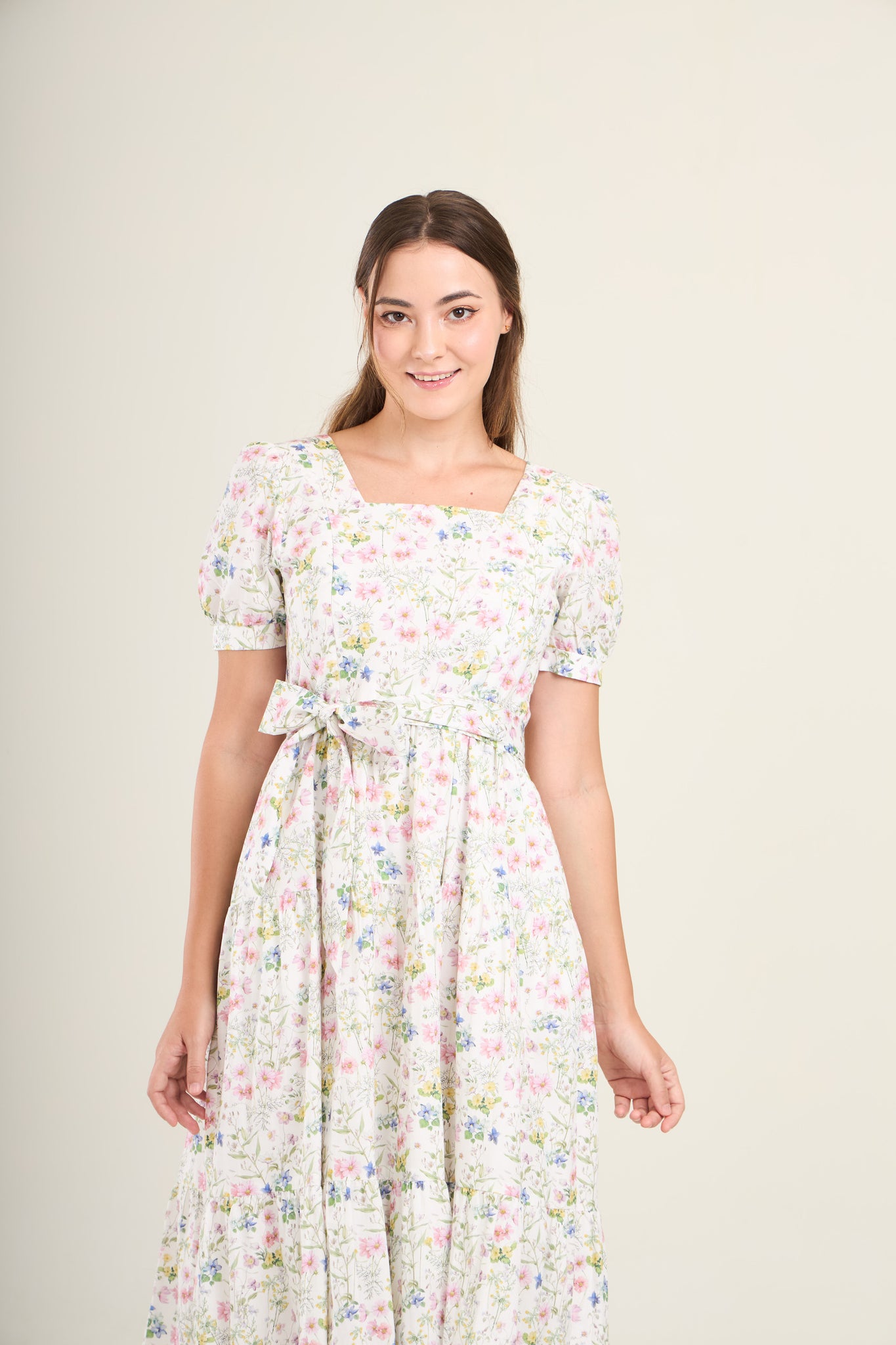 Versa Everywhere Dress with Nursing Zippers in Sweet Wildflowers